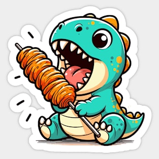 Dino Delightful Meat Sticker